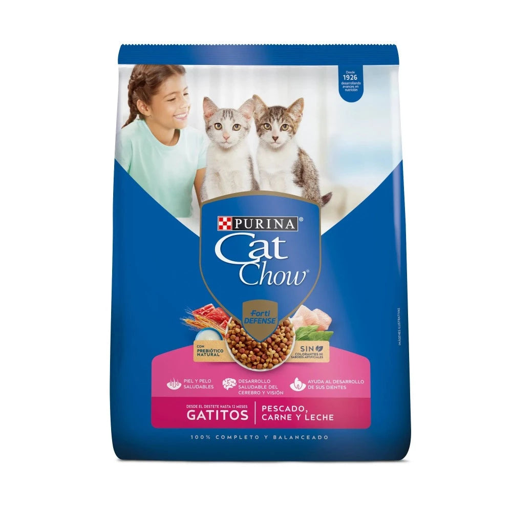 Purina Cat Chow Gatitos Pescado Carne y Leche 500gr