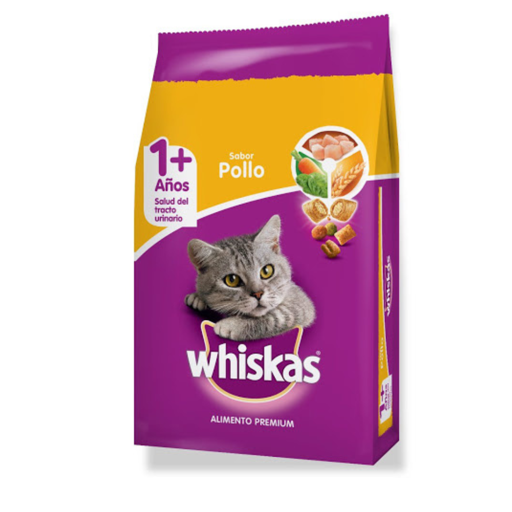 Whiskas Alimento Para Gatos de 1+ año Sabor a Pollo 500gr