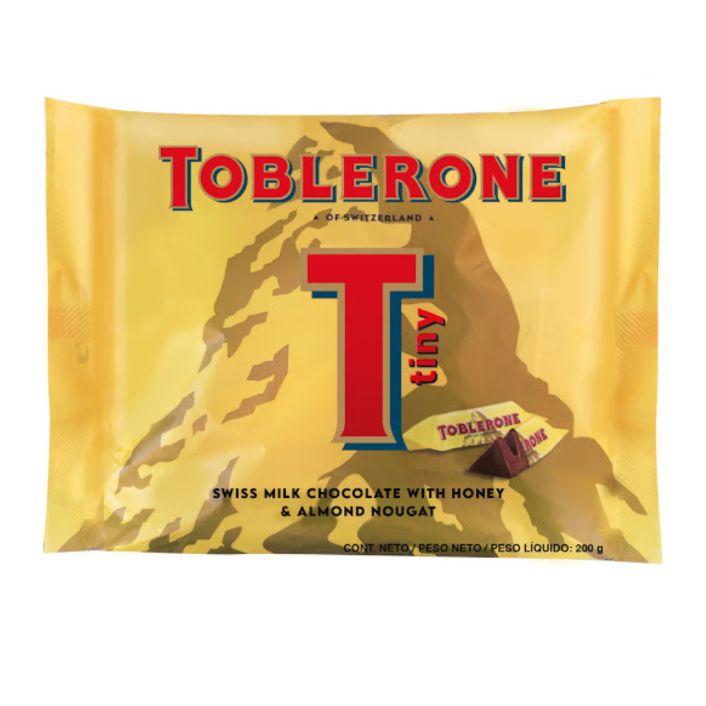 Toblerone Swiss Milk Chocolate With Honey & Almond Nougat 200g