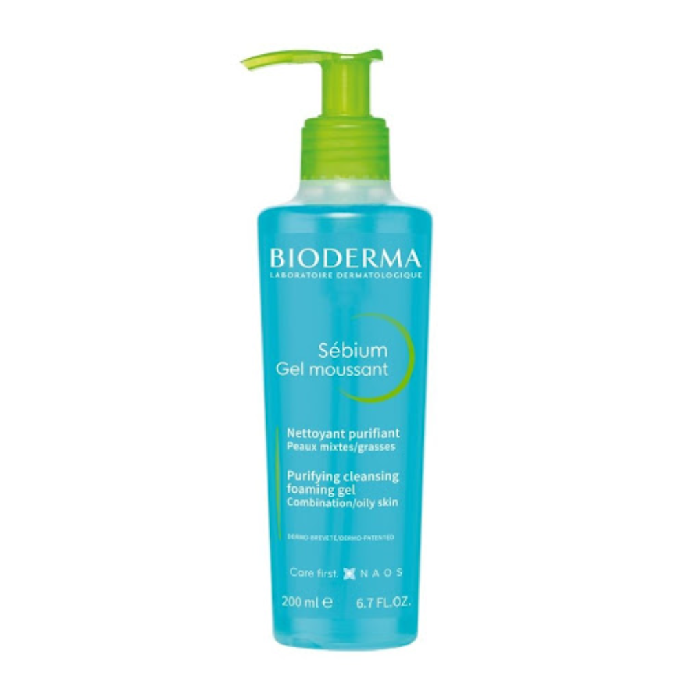 Bioderma Sebium Gel Moussant Purifying Cleansing Foaming Gel 200ml