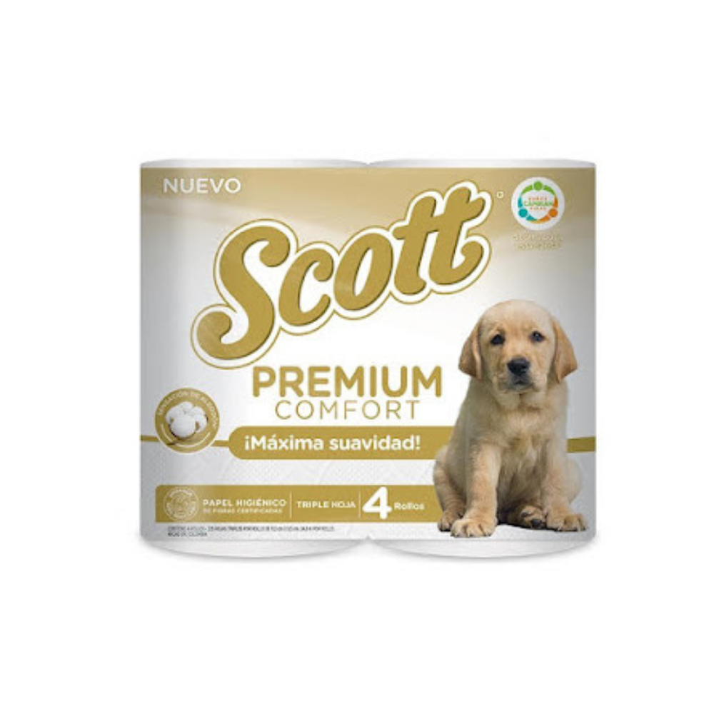 Papel Higienico Scott Premiun Confort 4und