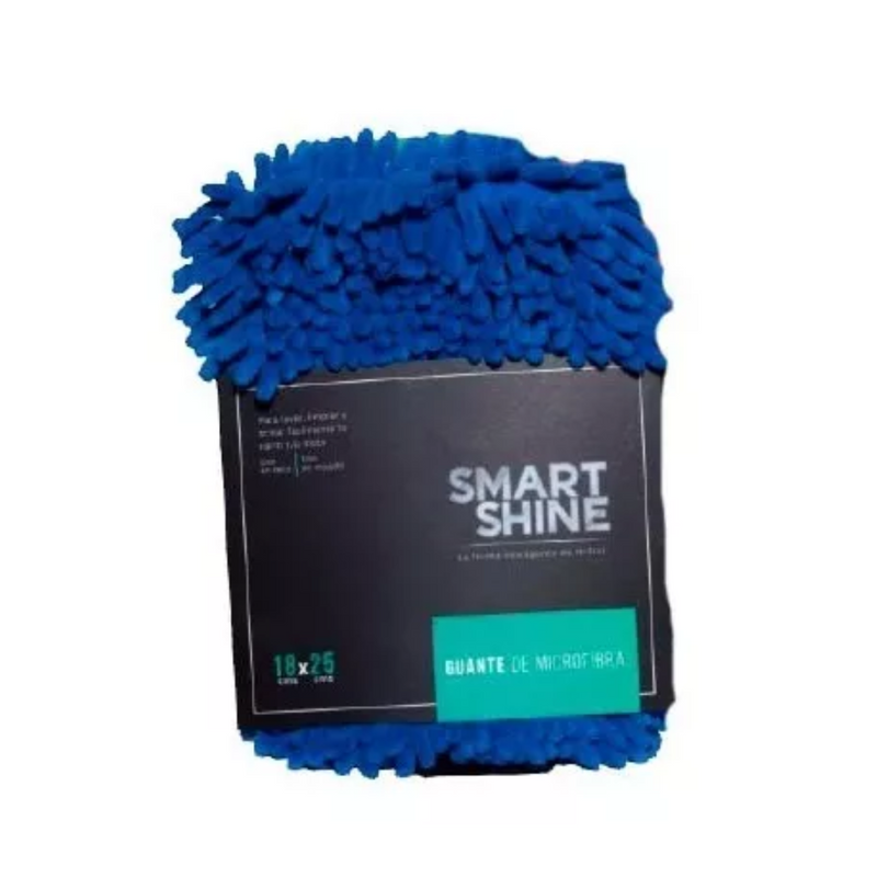 Guantes Smart Shine De Microfibra Azul 18 x 25cms