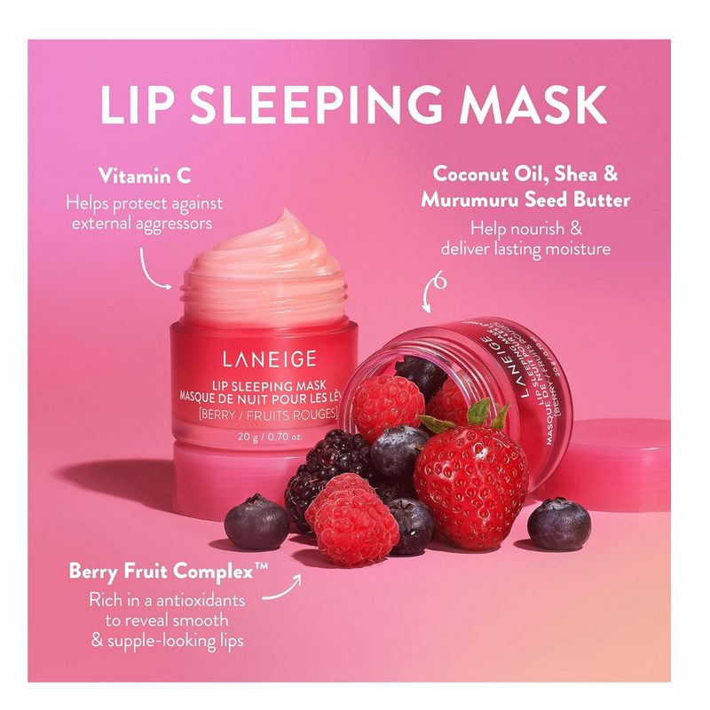 Laneige Set Divine Lip Duo 2 Und Lip Glowy Balm Berry Fruits Rouge +Ba