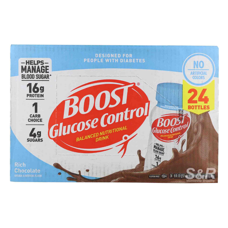 Boost 24und Glucose Control de Chocolate 237ml c/u