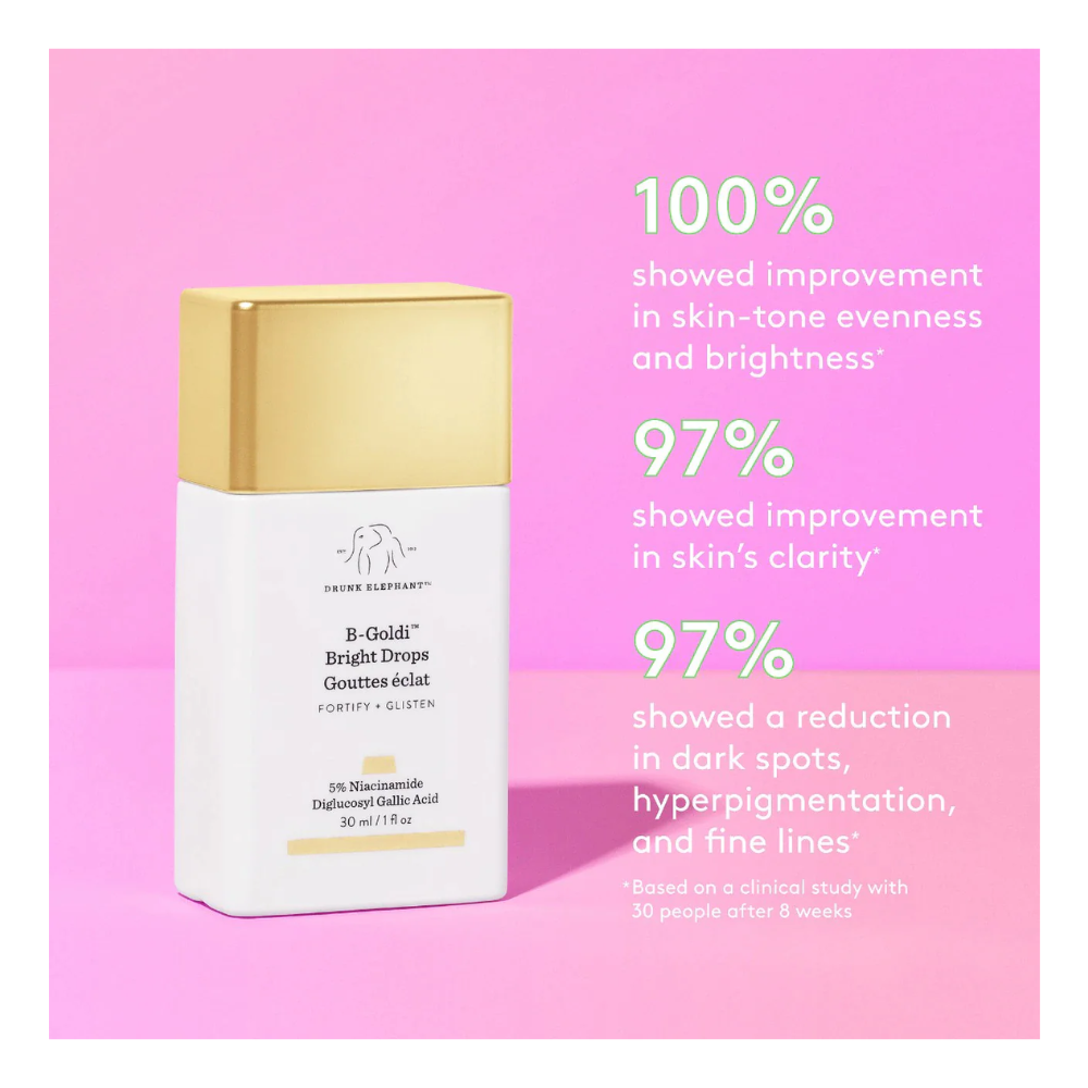 Drunk Elephant B-Goldi Bright Iluminating Drops + 5% Niacinamide Gouttes Eclat 30ml