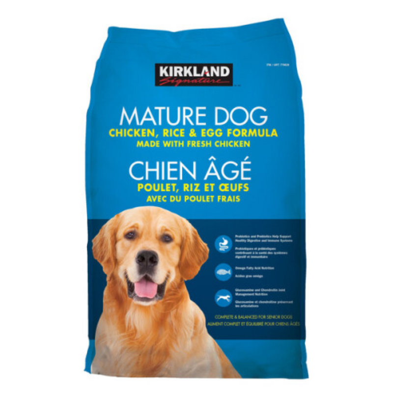 Kirkland Mature Dog 18.14 Kg Dog Chicken, Rice & Egg Formula