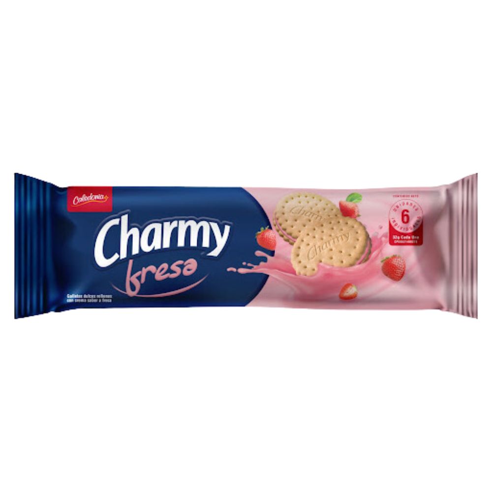 Galleta Charmy Fresa 6 und 192 grs