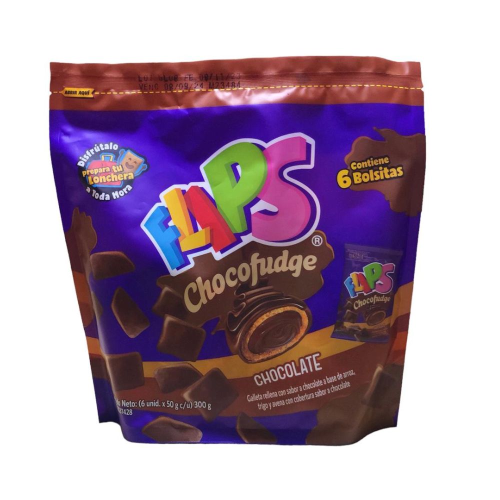 Flips ChocoFudge Chocolate 6 Und x 50gr