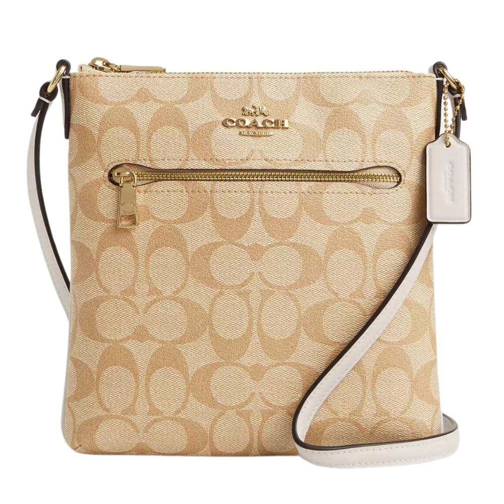 Coach Mini Rowan File Bag In Signature Canvas