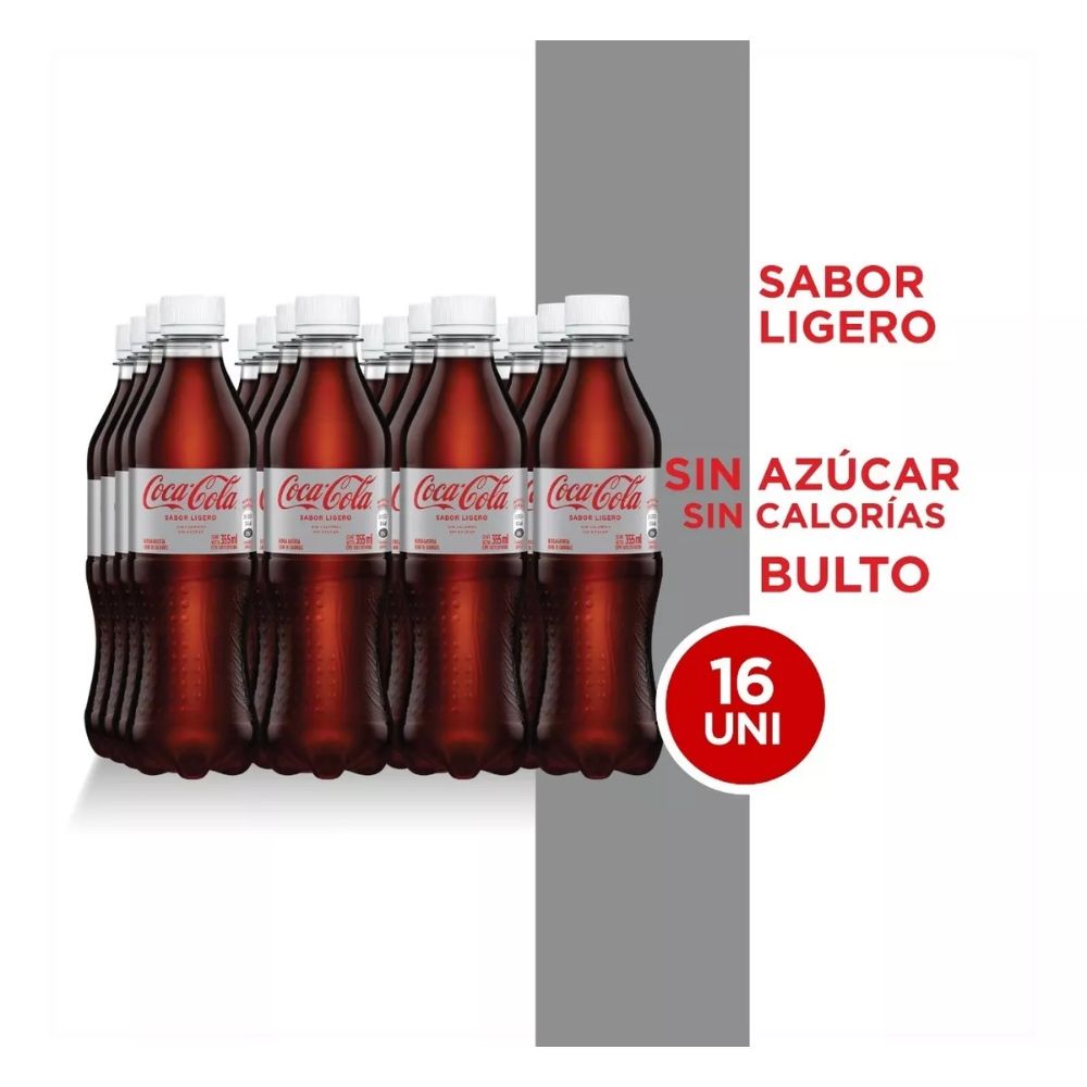 Coca Cola Ligero Sin Azucar 355ml 16 Und