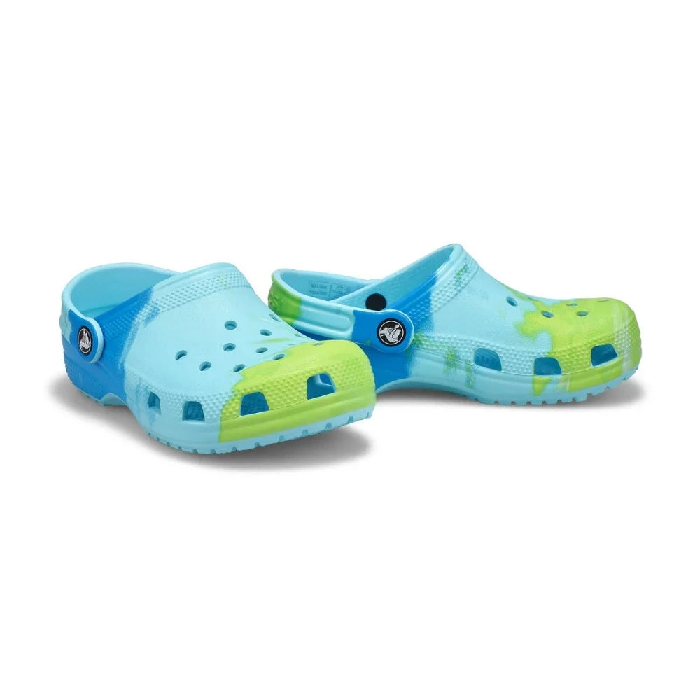 Crocs Kids Color Verde con Dos Tonos de Azul