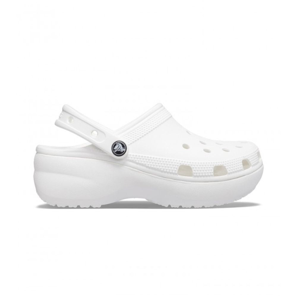 Crocs Plataforma Dama Color Blanco