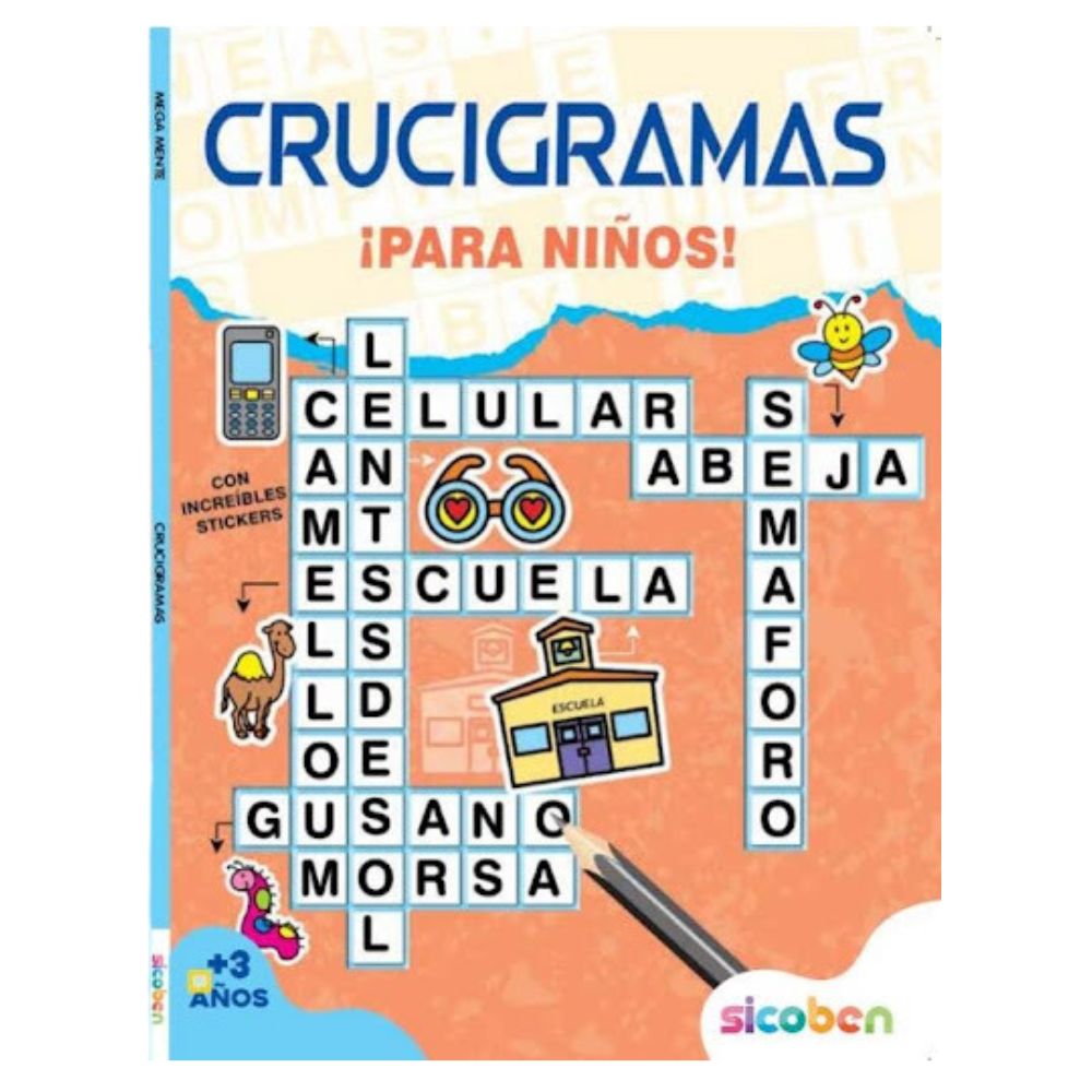 Crucigramas ¡Para niños! Sicoben +5