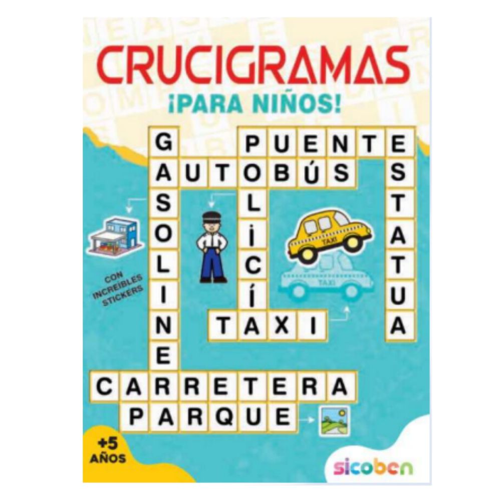 Crucigramas ¡Para niños! Sicoben +5