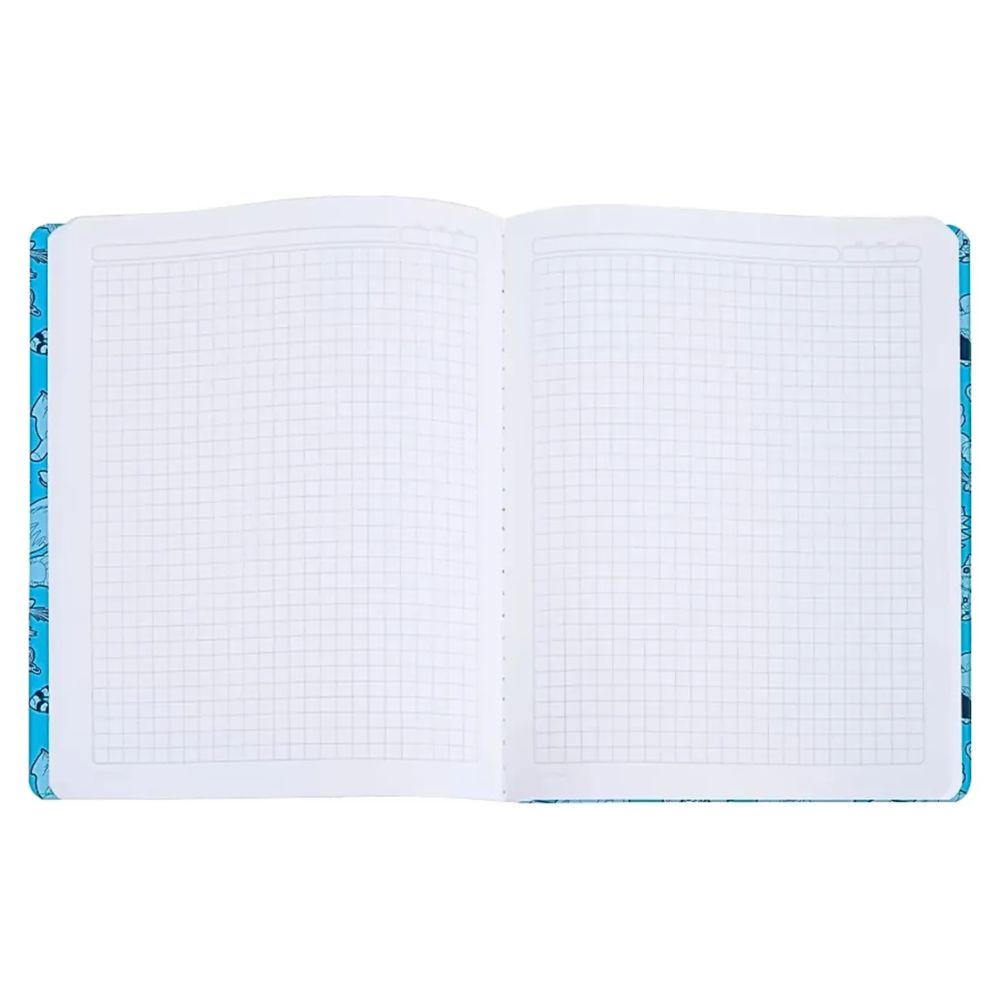 Norma Cuaderno Cuadriculado Cosido 100 hojas Con Stickers Diseño Stitch My Angel Baby