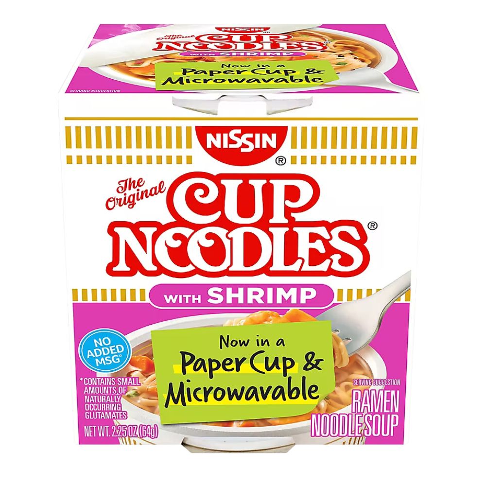 Nissin Cup Noodles 24 Unidades whit Shrimp 71g