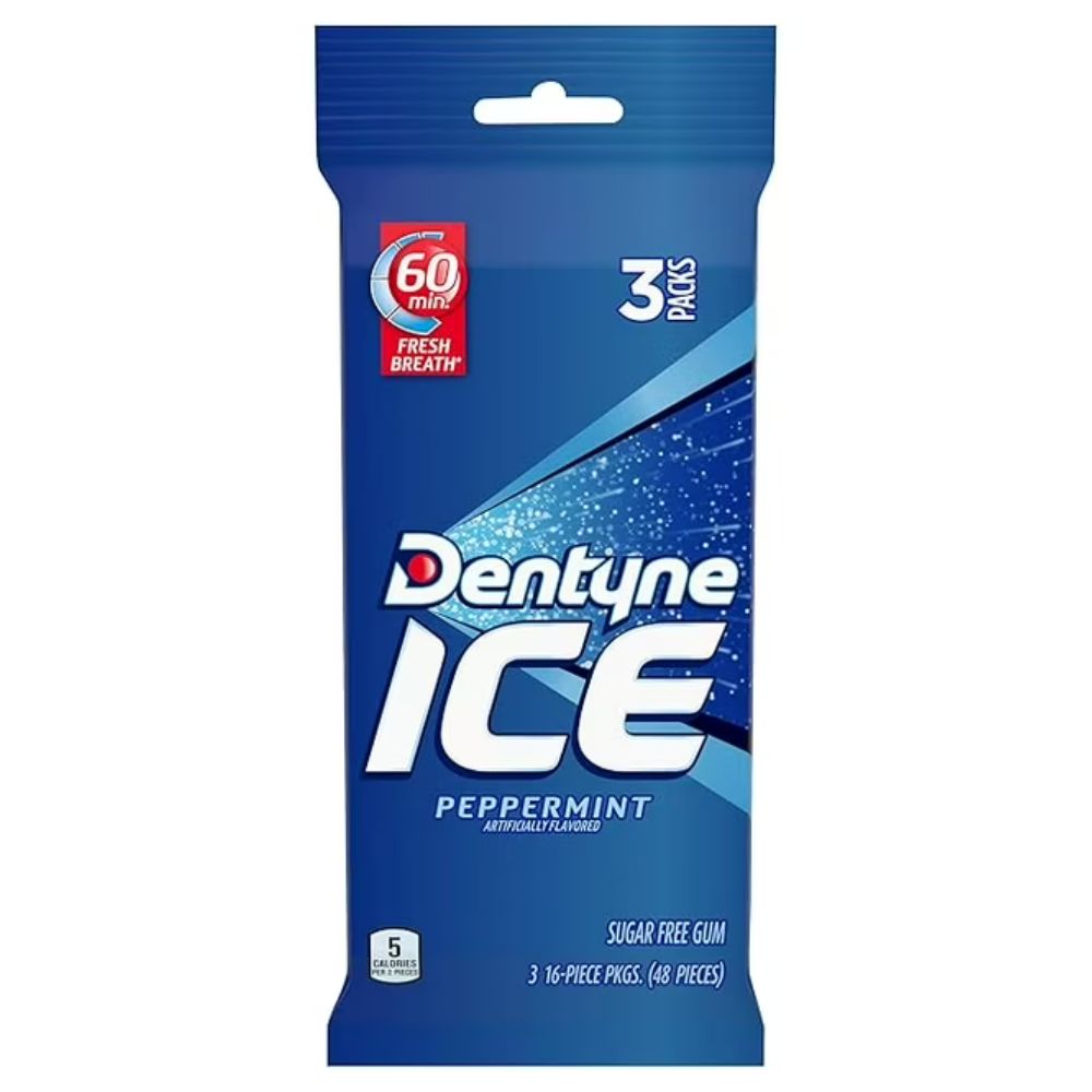 Dentyne Ice Chiclets Peppemint 3 Packs