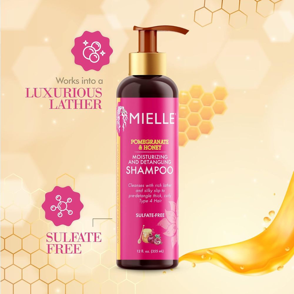 Mielle Pomegranate & Honey Moisturizing And Detangling Shampoo 355ml