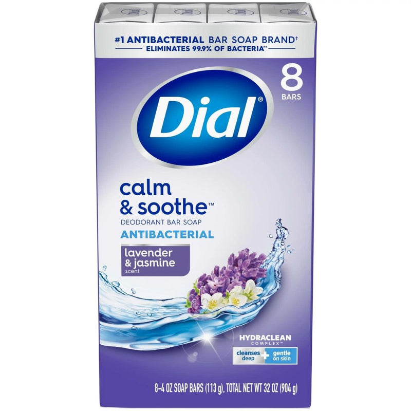 Dial Jabon 8 Und Bar Soap Calm & Soothe Antibacterial 113gr c/u