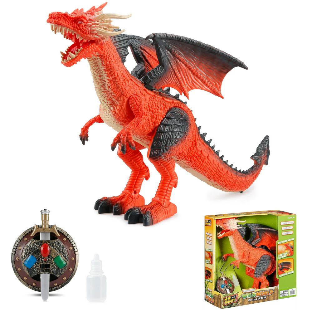 New Bright Roaring Dinosaurio a Control Remoto con Sonidos y Luces 4+