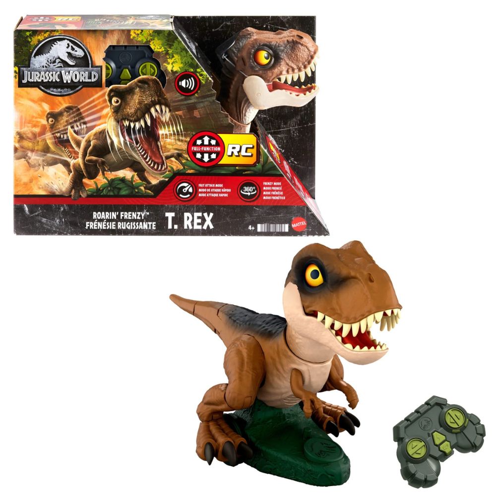 Jurassic World Dinosaurio a Control Remoto T-Rex Roarin' Frenzy