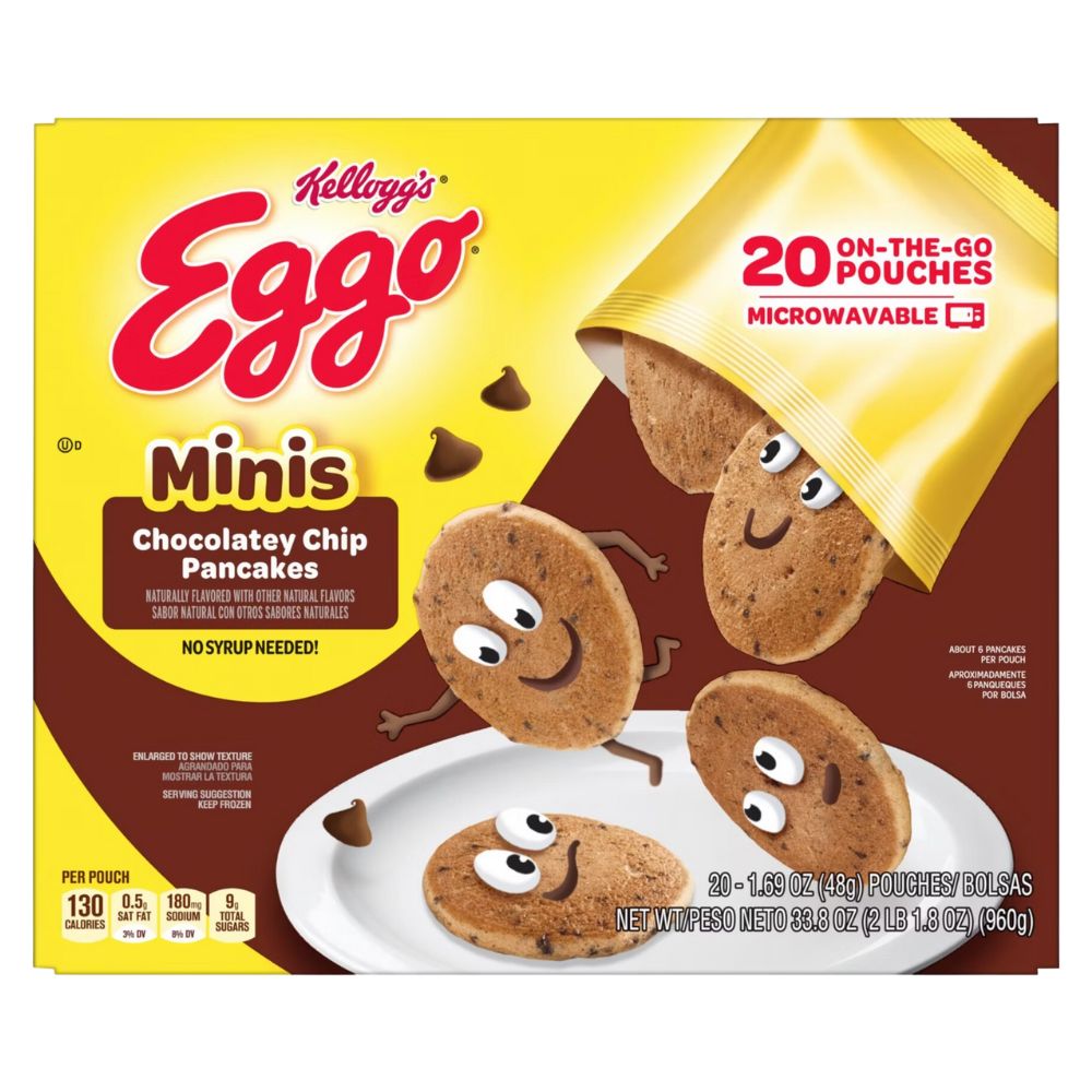 Eggo Minis Chocolatey Chip Pancakes 20 Und