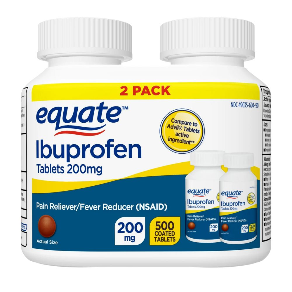 Ibuprofen Equate 200mg 500 Coated Tablets