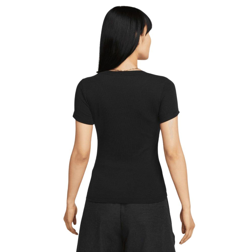 Nike T-Shirt Para Damas Tight-Fit Color Negro