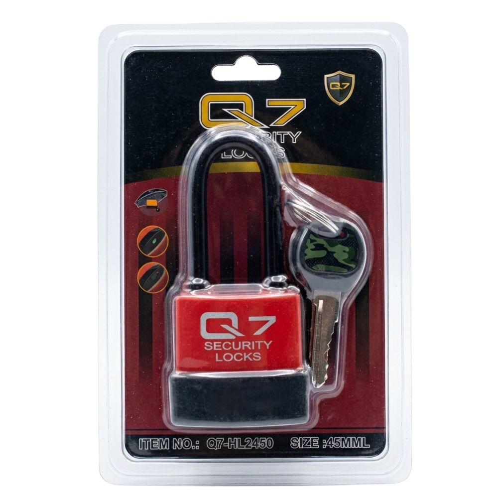 Q7 Security Locks Candado De Intemperie Arco Largo 45mml