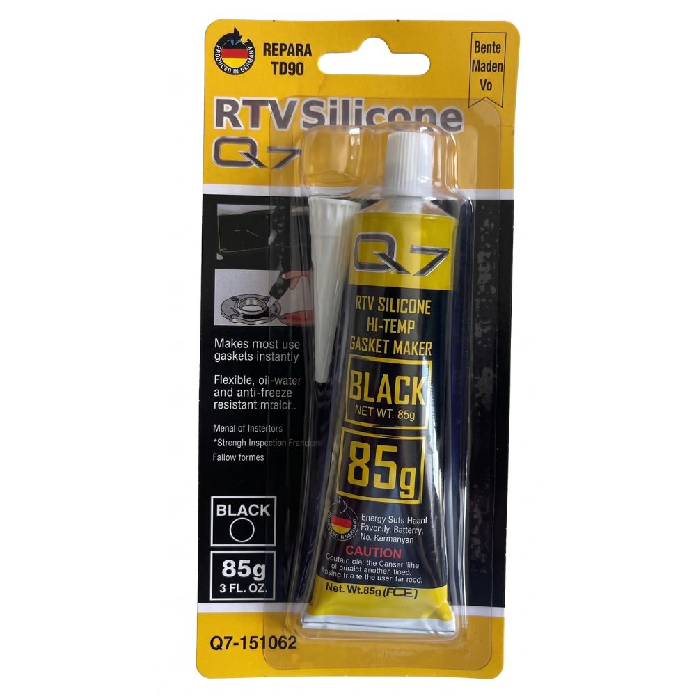 Q7 Repara Todo RTV Silicone Negro 85gr