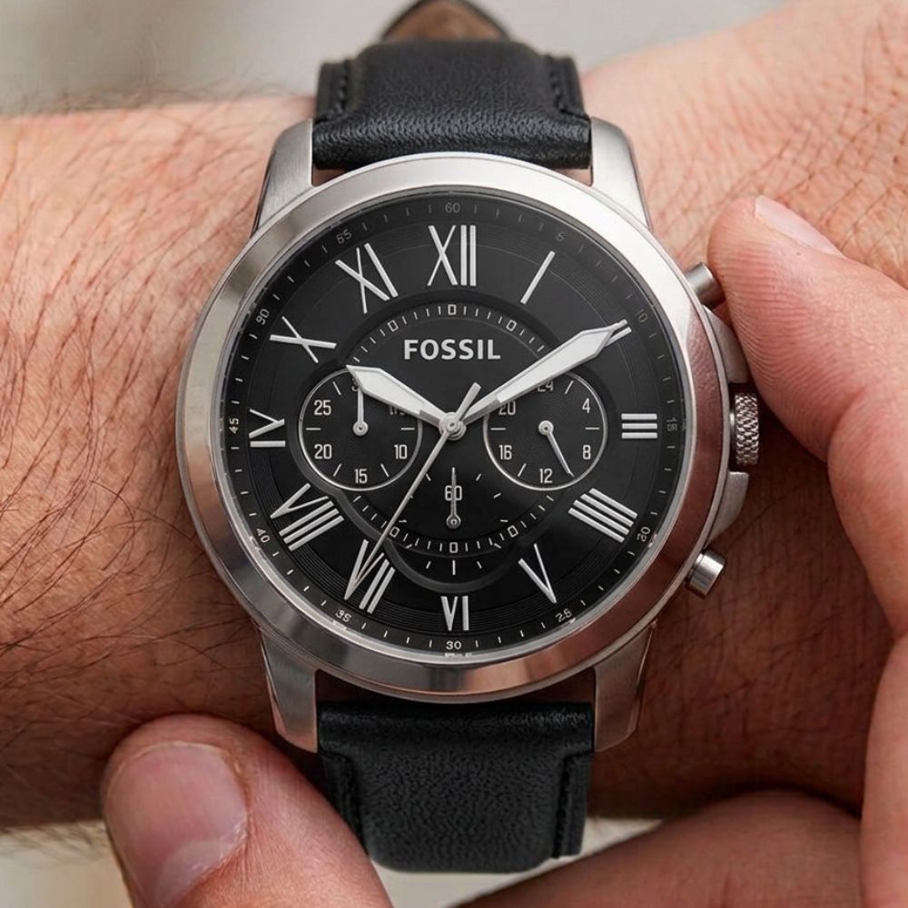 Fossill Reloj Para Caballeros Grant Black