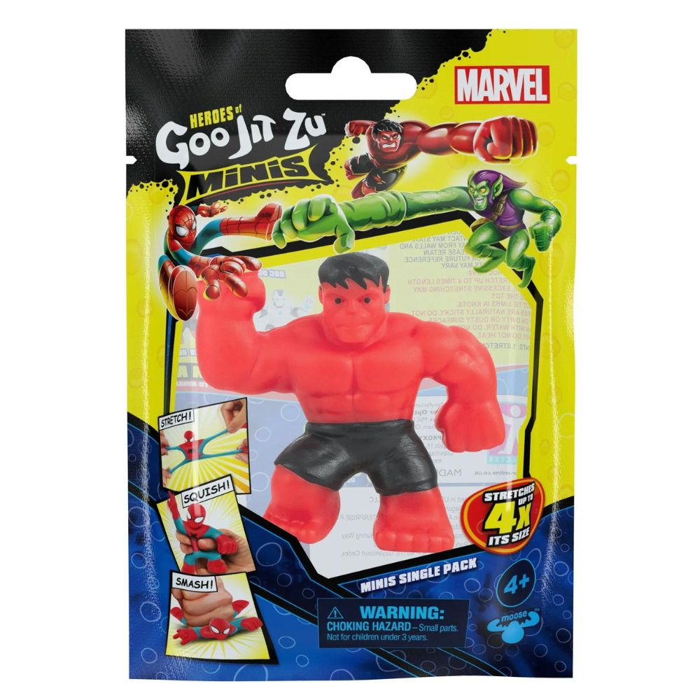 Heroes of Goo Jit Zu Mini Red Hulk 4+