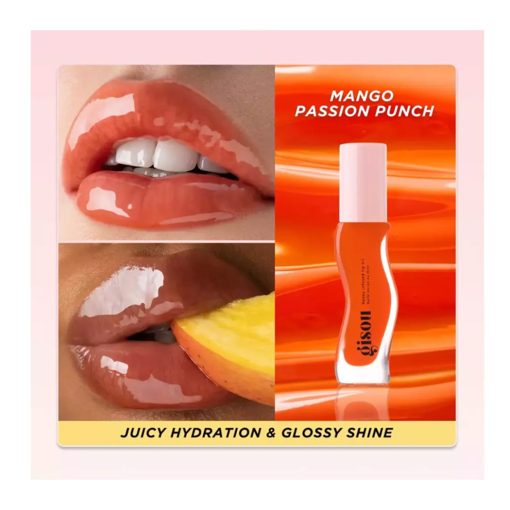 Gisou Honey Infused Lip Oil Mango Passion Punch 8ml