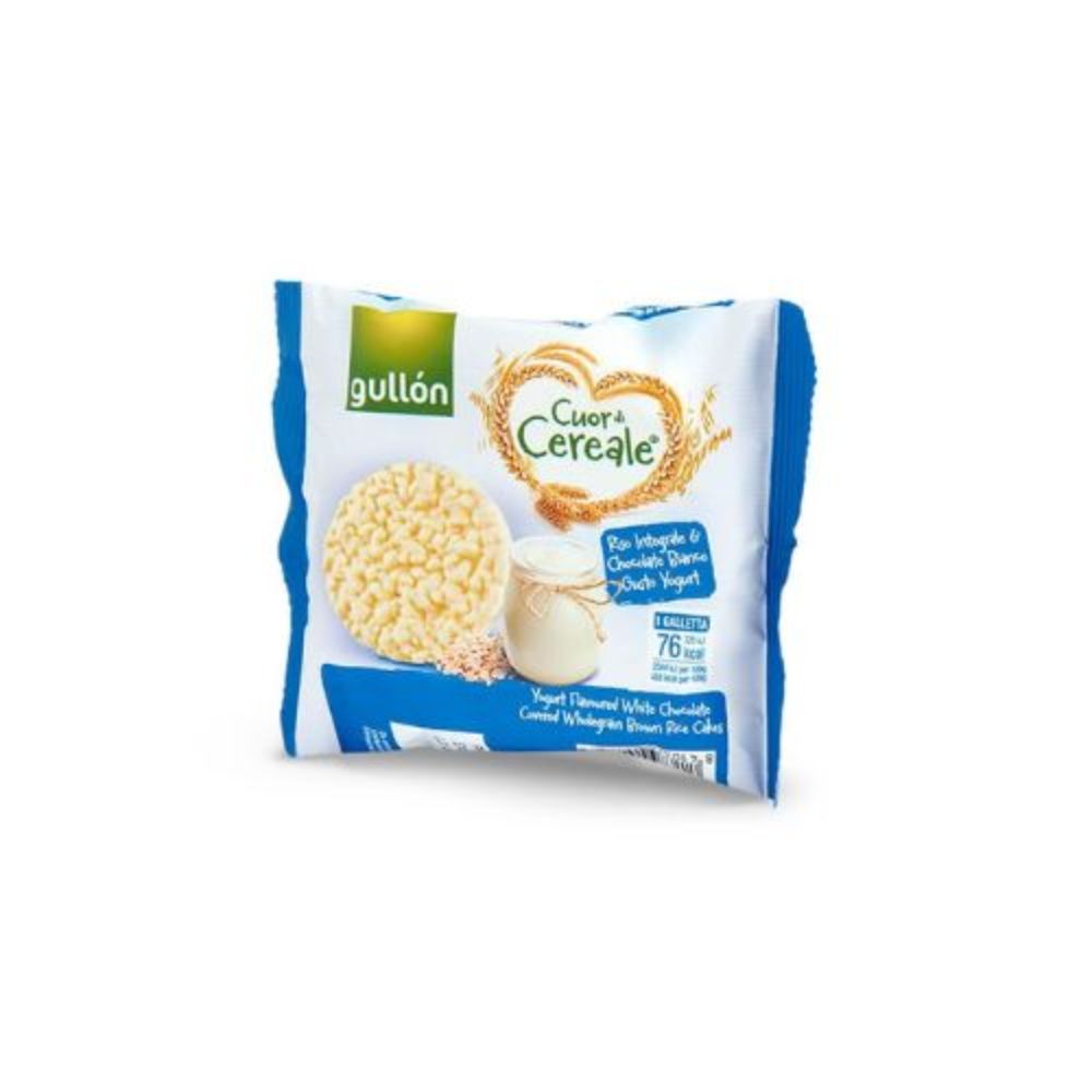 Gullon Tortilla De Arroz Integral Chocolate Blanco Sin Gluten 125gr Pack 4 Und