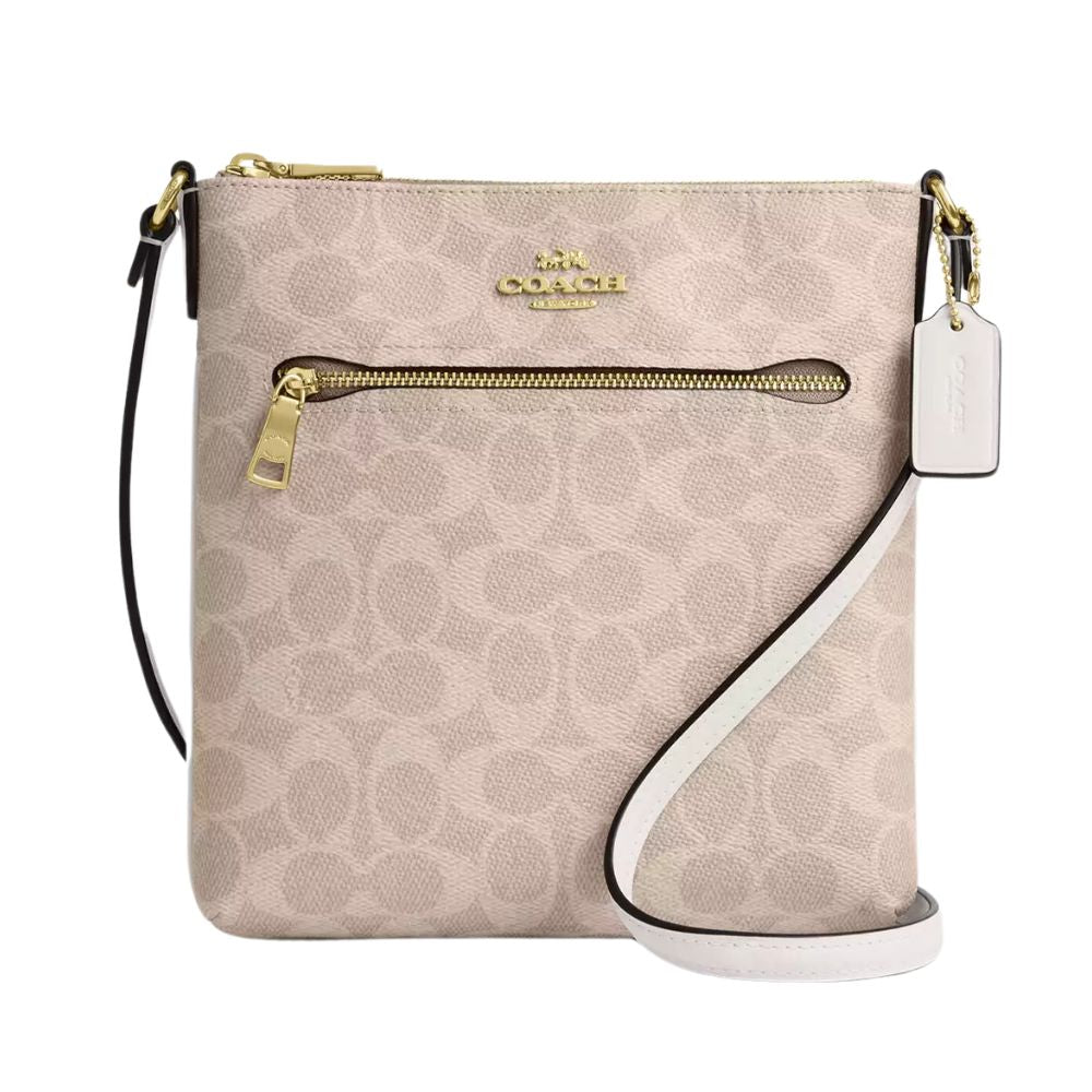 Coach Mini Rowan File Bag In Signature Canvas