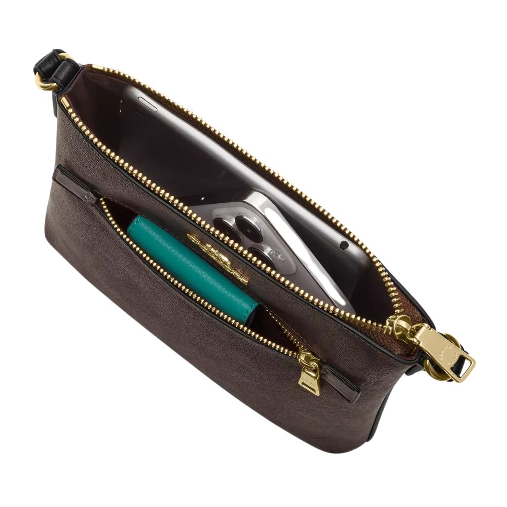 Coach Mini Rowan File Bag In Signature Canvas