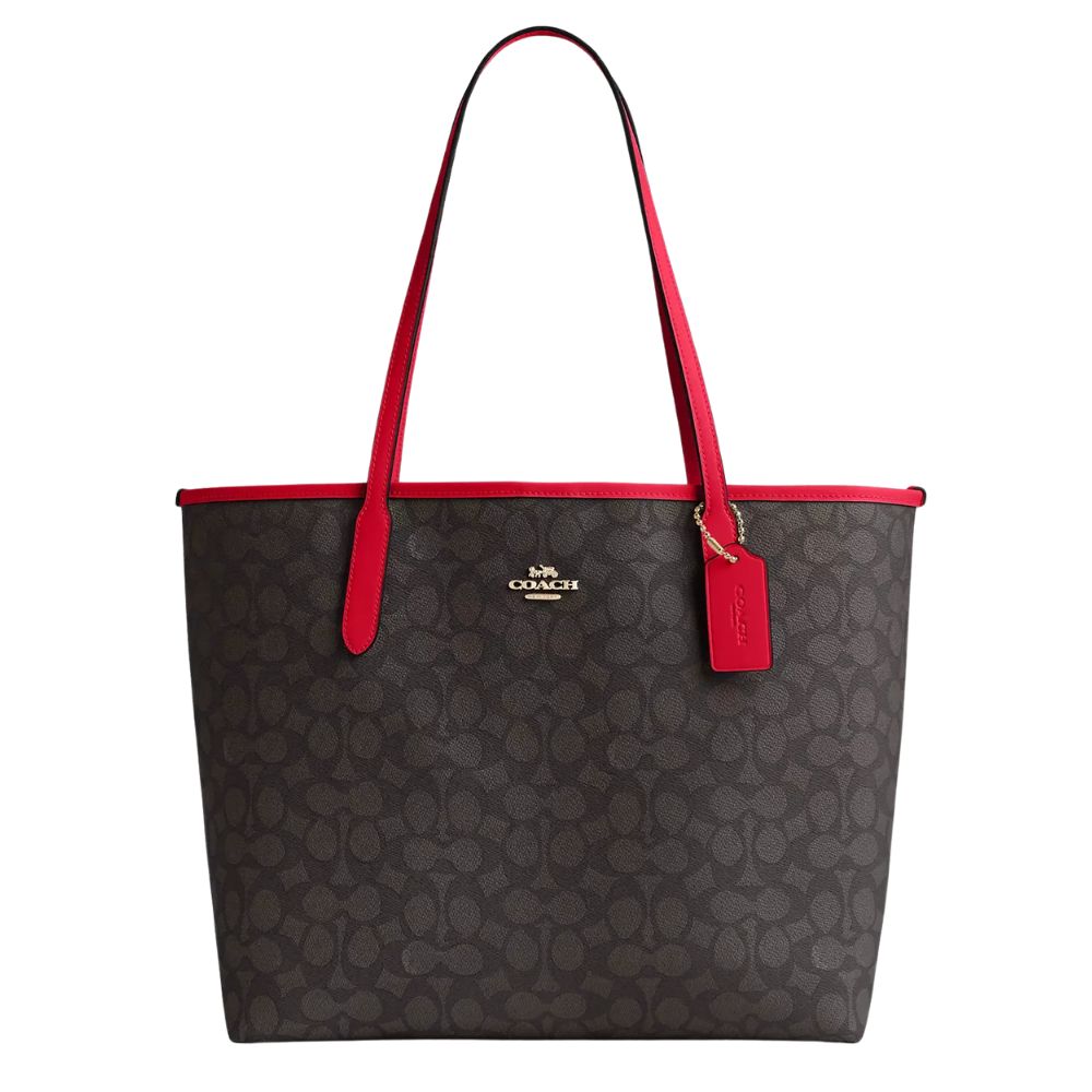 Coach City Tote Bag In Signature Canvas