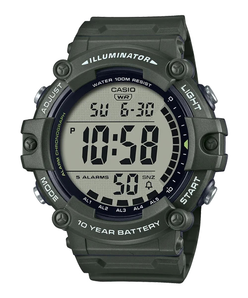 Casio Reloj Casual Correa De Resina Para Caballeros