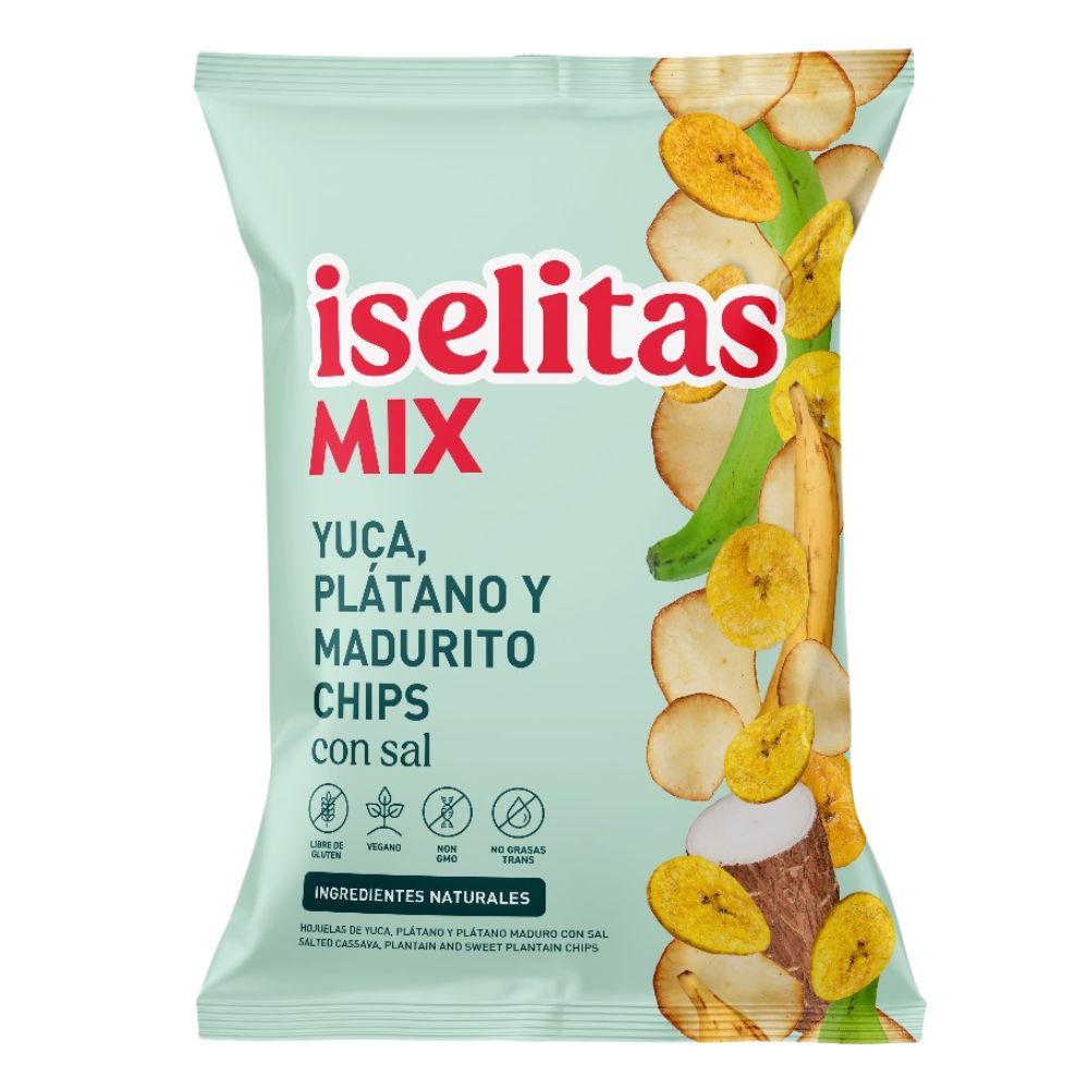 Iselita Mix Yuca Platano y Madurito Mix 220gr