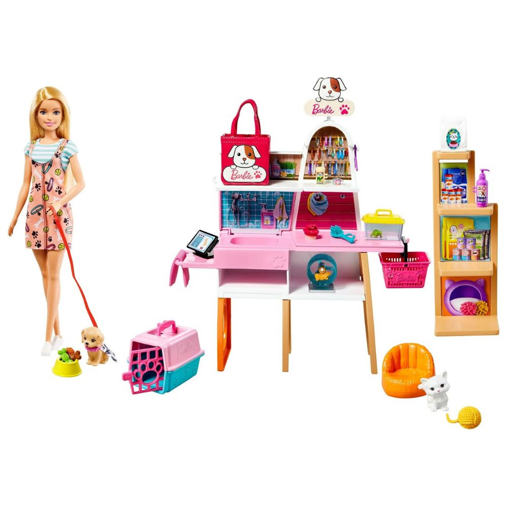 Barbie Muñeca y Set de Juego Veterinaria 25 Piezas 3+