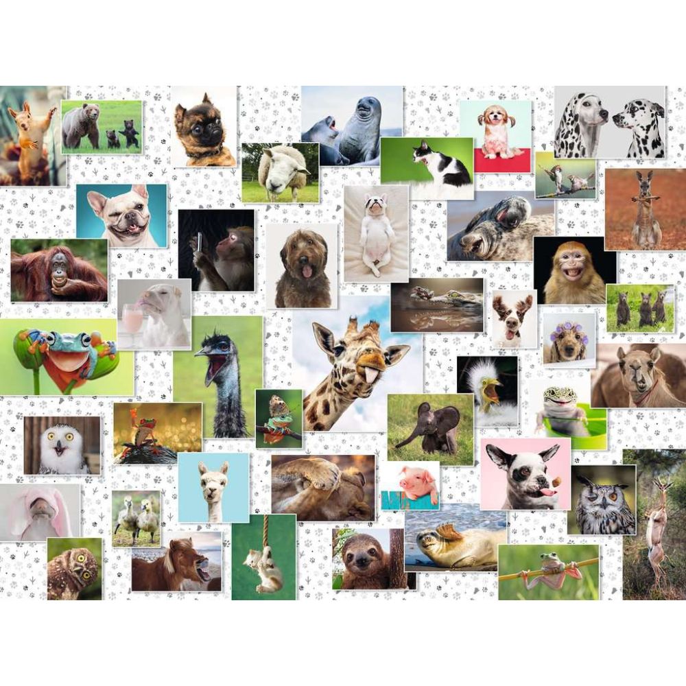 Ravensburger Rompecabezas Funny Animals Collage 1500 Piezas