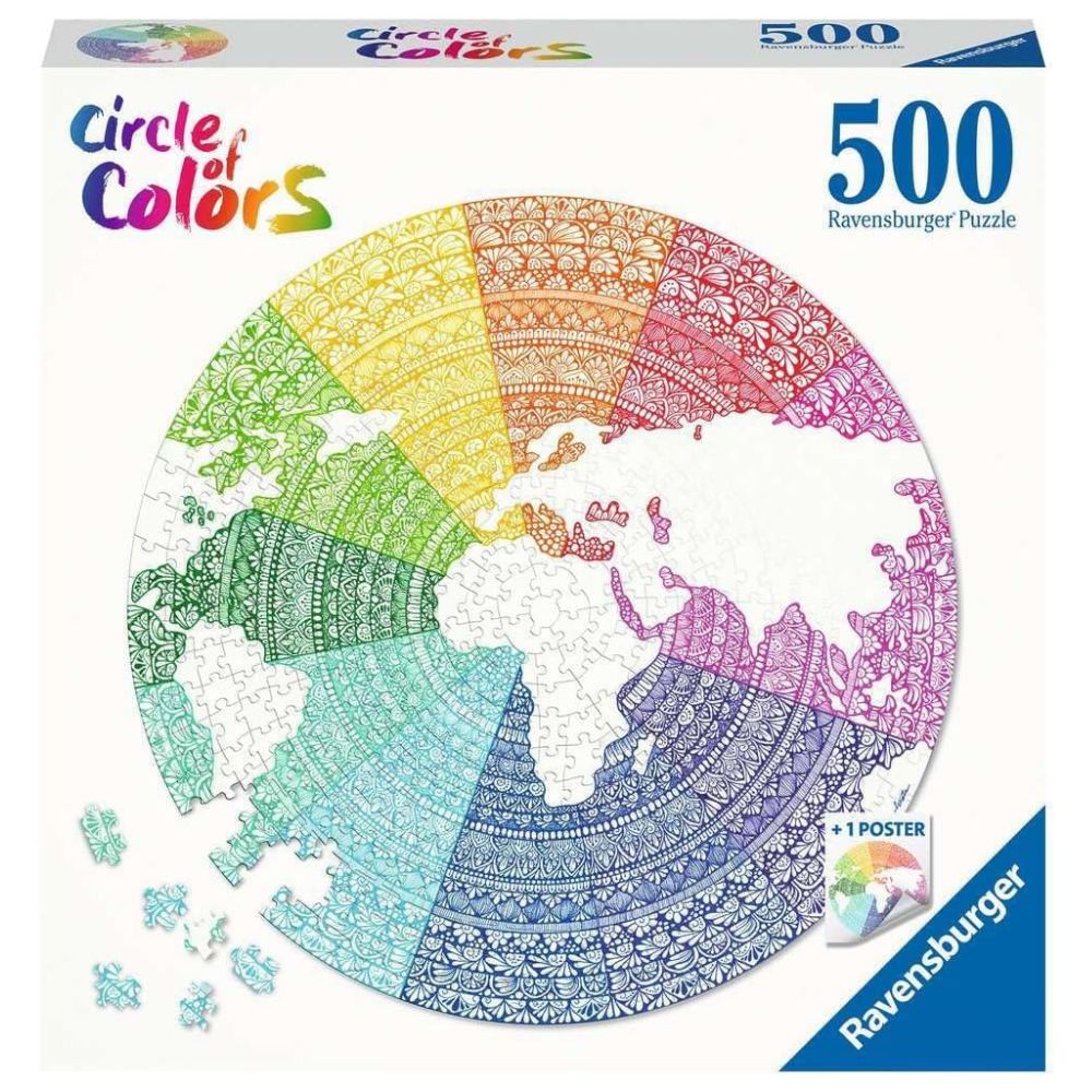 Ravensburger Rompecabezas Circle Of Colors Mandala 500 Pzas