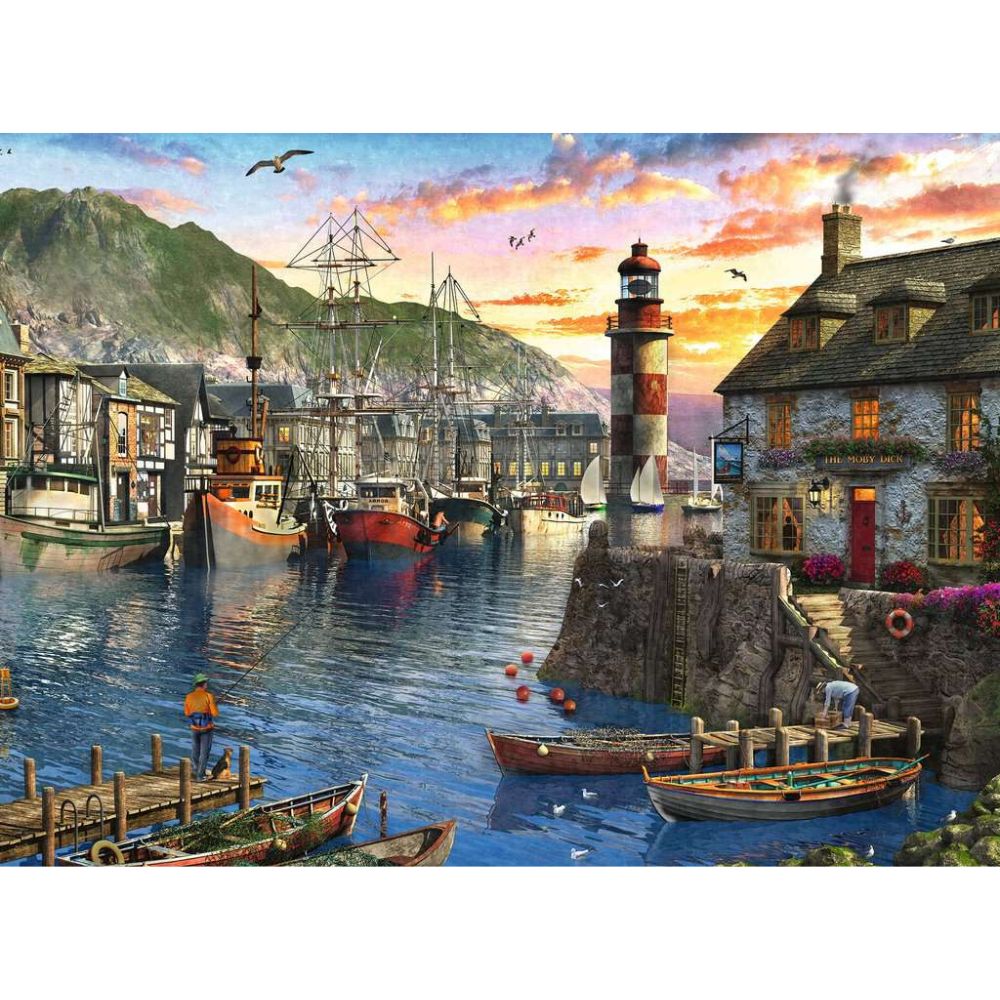 Ravensburger Rompecabezas Sunrise at The Port 500 Pzas