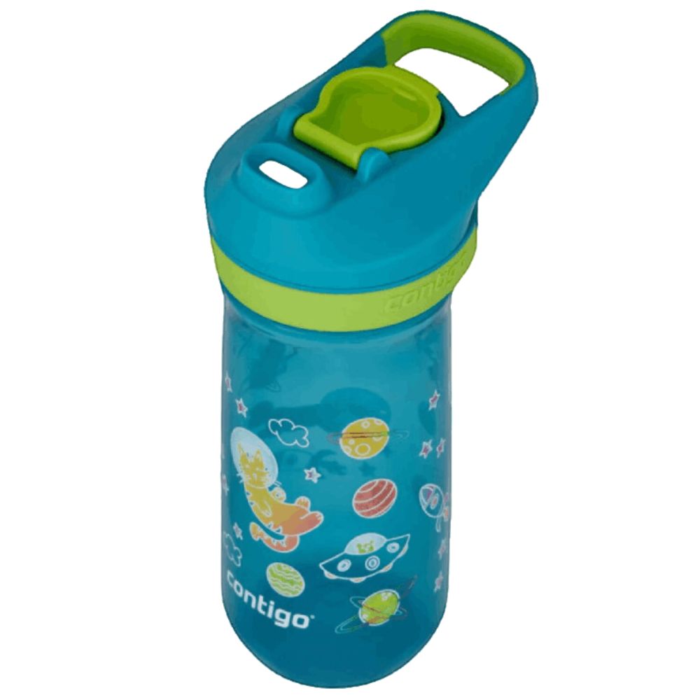 Contigo Kids Autoseal Jupiter Cool Lime W/Space Craft 14oz