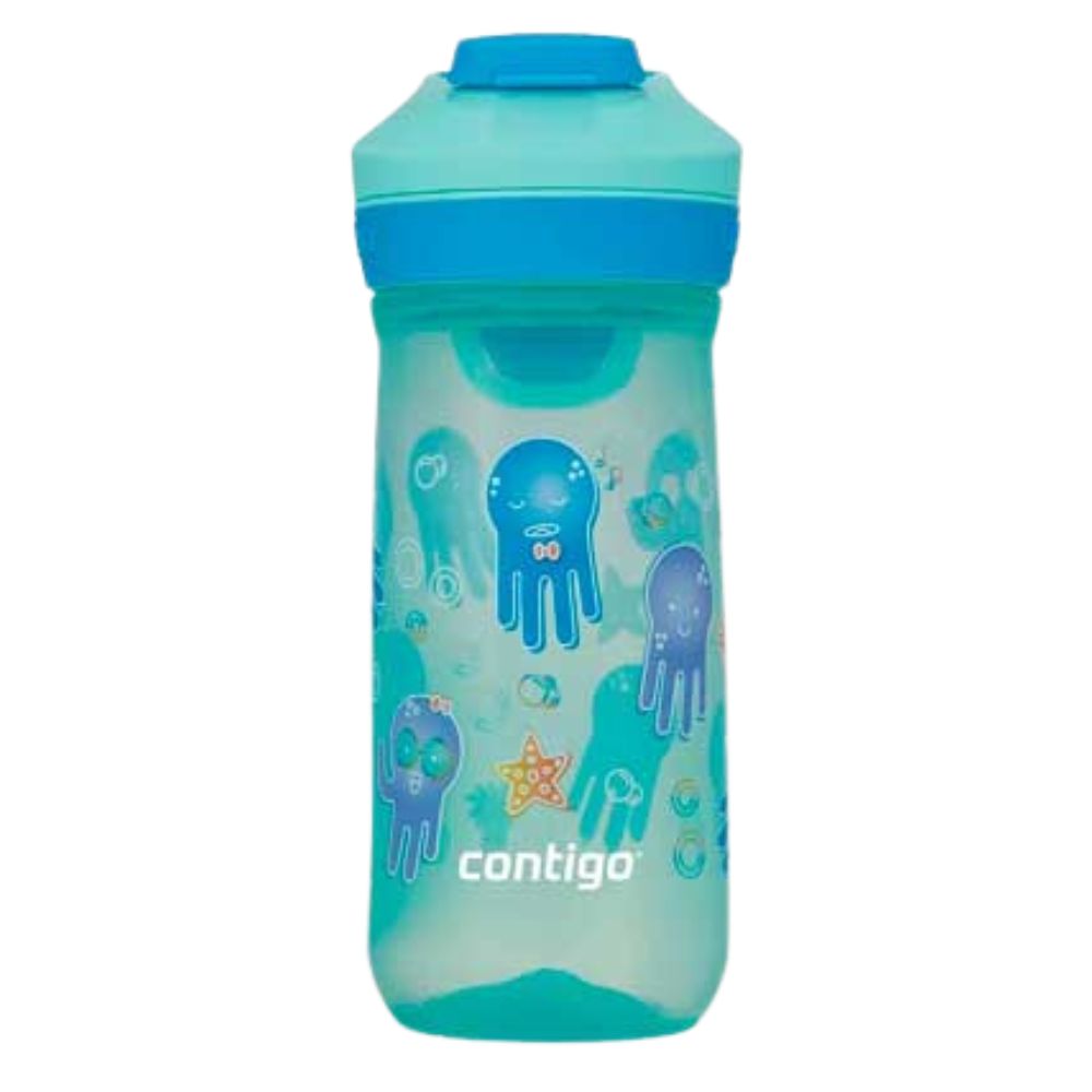 Contigo Kids Casey Autoseal Jade Vine Blue Poppy Octopus 14oz