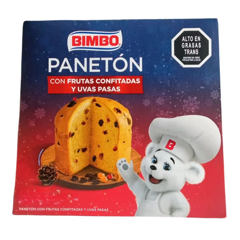 Paneton Bimbo Con Frutas Confitadas y Uvas Pasas 450g