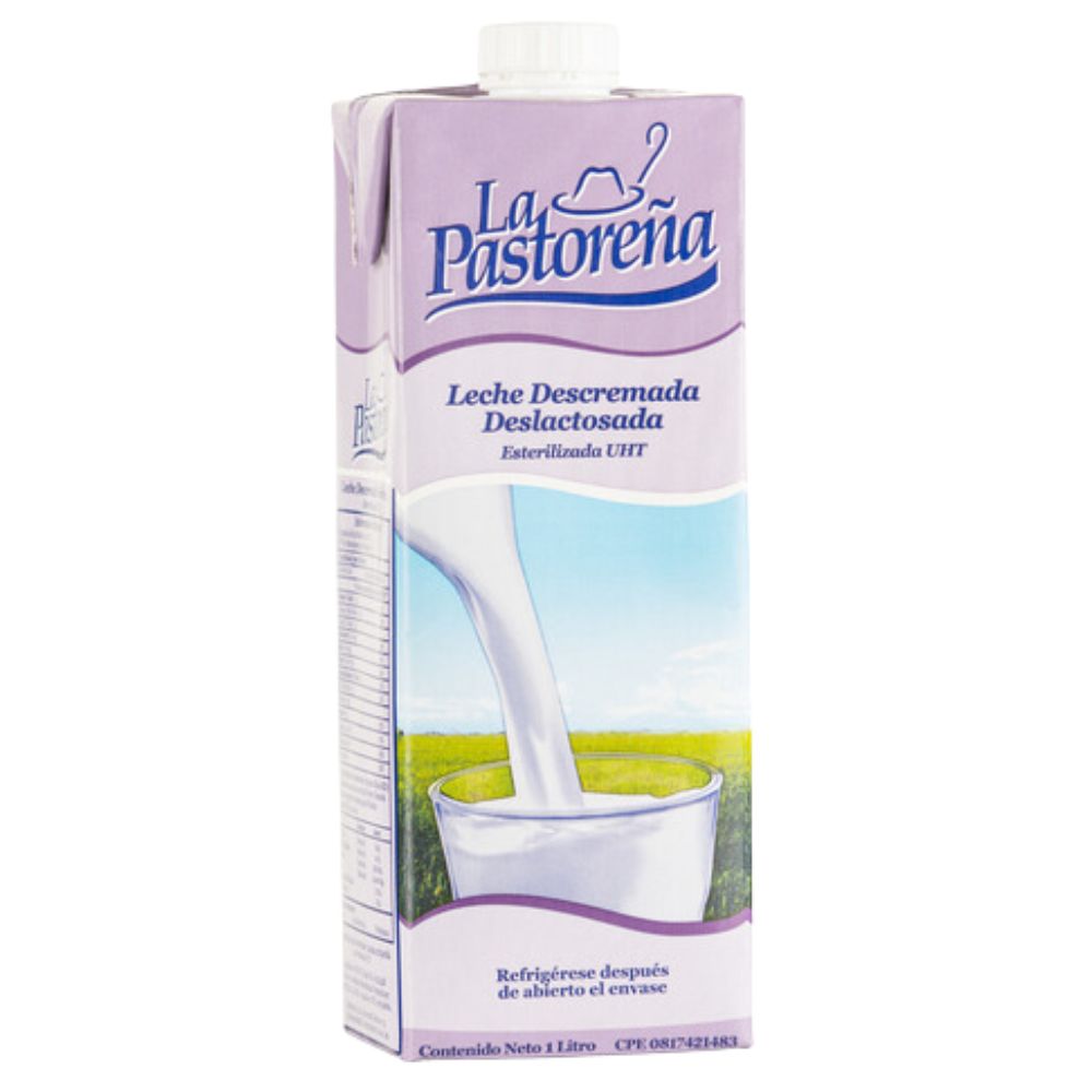 Leche La Pastorena Deslactosada Descremada 1Lt