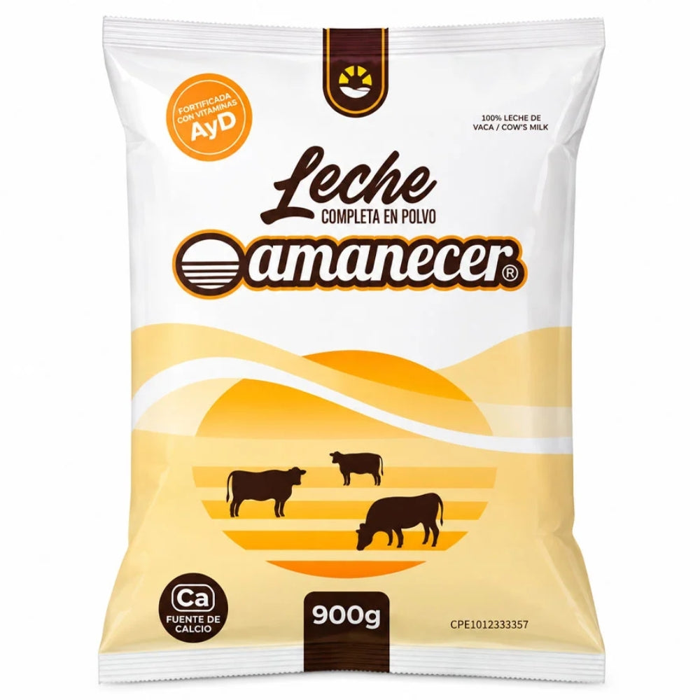 Amanecer Leche Completa en Polvo 900gr
