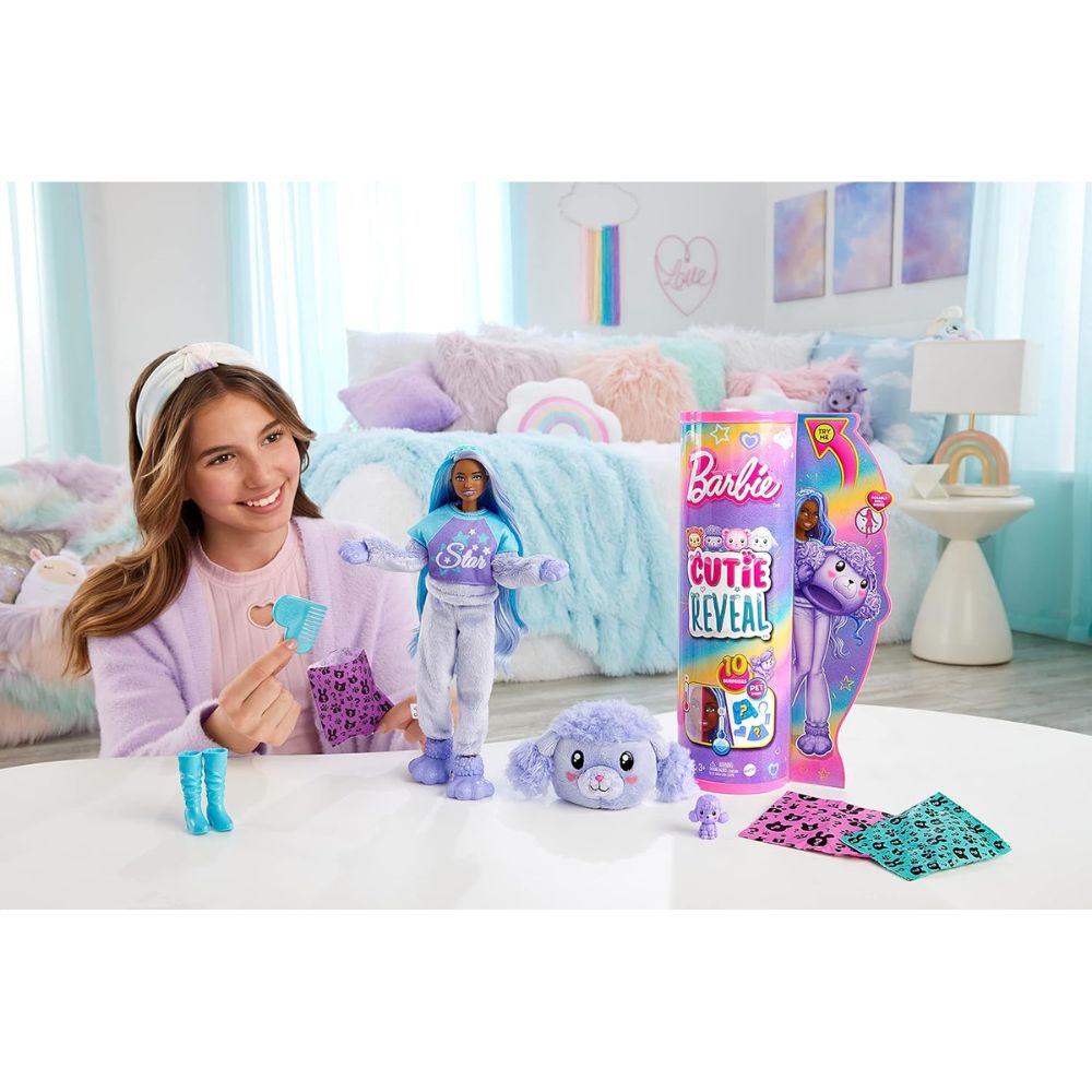 Barbie Cutie Reveal 10 Surprises Pet Inside Oveja 3+