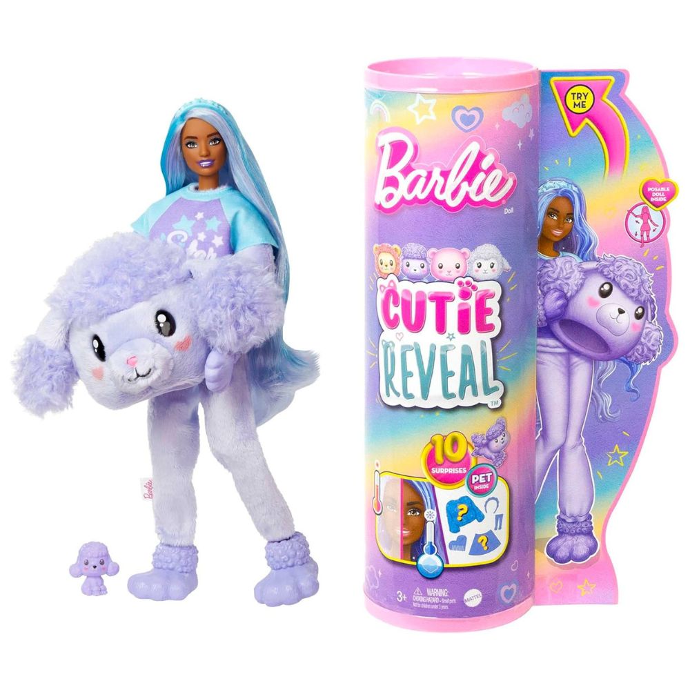 Barbie Cutie Reveal 10 Surprises Pet Inside Oveja 3+